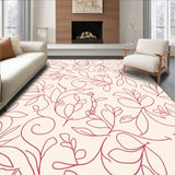 Abstract Flowing Trellis with Botanical Flourishes (Ivory)