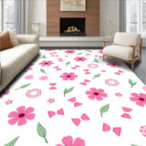 Enchanted Meadow Floral Blossom Petal Ornate Handwoven(Pink)
