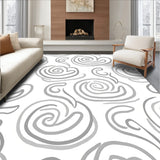 Elegant Tip Design with Subtle Abstract Animal Inspired Swirls (Gray)