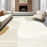 Elegant Cream Area Abstract Modern Design(Beige)