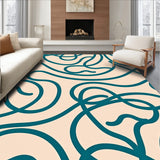 Graceful Swirl Ribbon Fluid Dynamic(Beige)