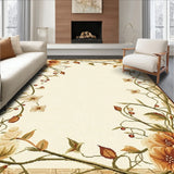 Artistic Vine & Bloom Accent with Earthy Tones for Living Spaces(Beige)