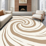 Woolly Cloud Spiral Swirl Textured Comfort(Beige)