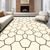 Hexagonal Honeycomb Corridor with Tessellated Cells(Ivory)