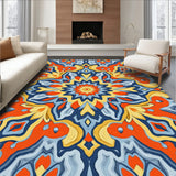 Abstract Kaleidoscope Design with Swirling(Orange)