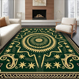 Holiday Starburst Medallion Design Floor(Green)