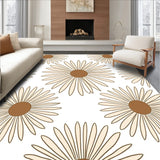 Delicate Daisy Medallion Boho with Floral Accents(Brown)