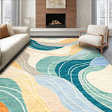 Estrella Collection Bright Abstract Water Ripple Funky Area(Beige)