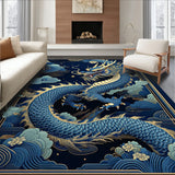 Dynamic Colorful Dragon Imagery(Blue)