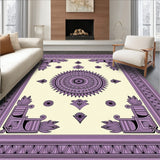Ancestral Nomadic Tapestry Medallion Boho(Purple)
