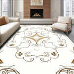 Scrollwork Botanical Ornate Luxury Aristocratic Embellishment (Beige) - ODIKA