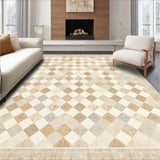 Classic Harlequin Diamond in Beige Hues(Beige)