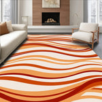 Sunset Rippling Waves Tapestry (Beige) - ODIKA