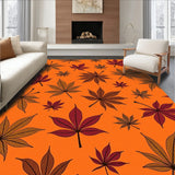 Autumn Harvest Maple Celebration Decorative Floor Accent(Orange)