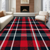 Holiday Lattice Plaid with Interwoven Twill Details(Black)