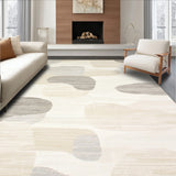 Cream Area Modern Abstract for Versatile Decor(Beige)