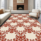 Heritage Ornate Interlocking Damask Scroll(Brown)