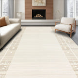 Ivory Beige with Non Slip Backing for Dining(Beige)