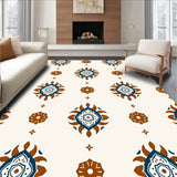 Modern Boho with Interlocking Motifs and Delicate(Brown)