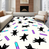 Playful Kitten featuring Multicolor LED Strip Integration(Black)