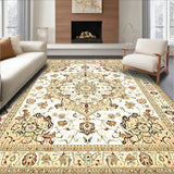 Boho Medallion Area Showcasing Ornate Centerpiece and Muted Earth Palette(Beige)