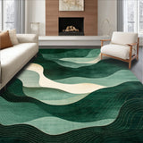 Area Moody Green & Beige Abstract(Green)