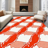 Rustic Highland Picnic Blanket Tangerine Dream(Red)