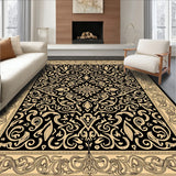 Paisley Motif with Classic Teardrop Swirl Arrangements (Black) - ODIKA