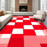 Classic Checkered with Bold Contrast and Crisp Lines(Red)