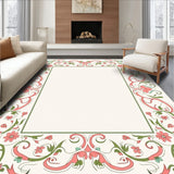 Artisan Scrollwork with Delicate Blossom Accents and Interlocking Details(Pink)