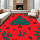 Yuletide Evergreen Botanical Winter Celebration Decoration(Red)