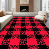 Festive Yuletide Gingham Hearth Adornment(Red)