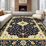 Oushak with Dark Navy and Gold Details(Black)