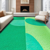 Ultra Soft Area Rug, Non Slip, Stain Resistant, Washable Area Rugs for Living Room, Bedroom, Modern Abstract Non-Shedding(Green)