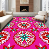 Festive Nordic Starburst Interlocking Medallion Holiday Accent(Pink)
