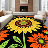 Blooming Sunshine Petal Shaped Floor Decoration(Black)