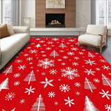 Joyful Yuletide Decorative Floor Covering(Red)