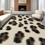 Ultra Soft Area Rug, Non Slip, Stain Resistant, Washable Area Rugs for Living Room, Bedroom, Contemporary Antelope Print Kitchen Carpet Non-Slip Design(Beige)
