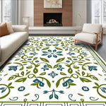 Plant Mosaic Blossom with Ornate Botanical Detailing (White) - ODIKA