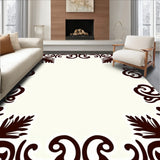 Luxurious Damask Scroll Ornate Filigree(Brown)