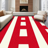 Winter Buffalo Check with Bold Contrasting Design(Red)