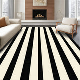 Contemporary Monochrome Striped Aesthetic(Black)
