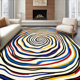 Spiral Vortex Statement With Concentric Wave Details(Black)