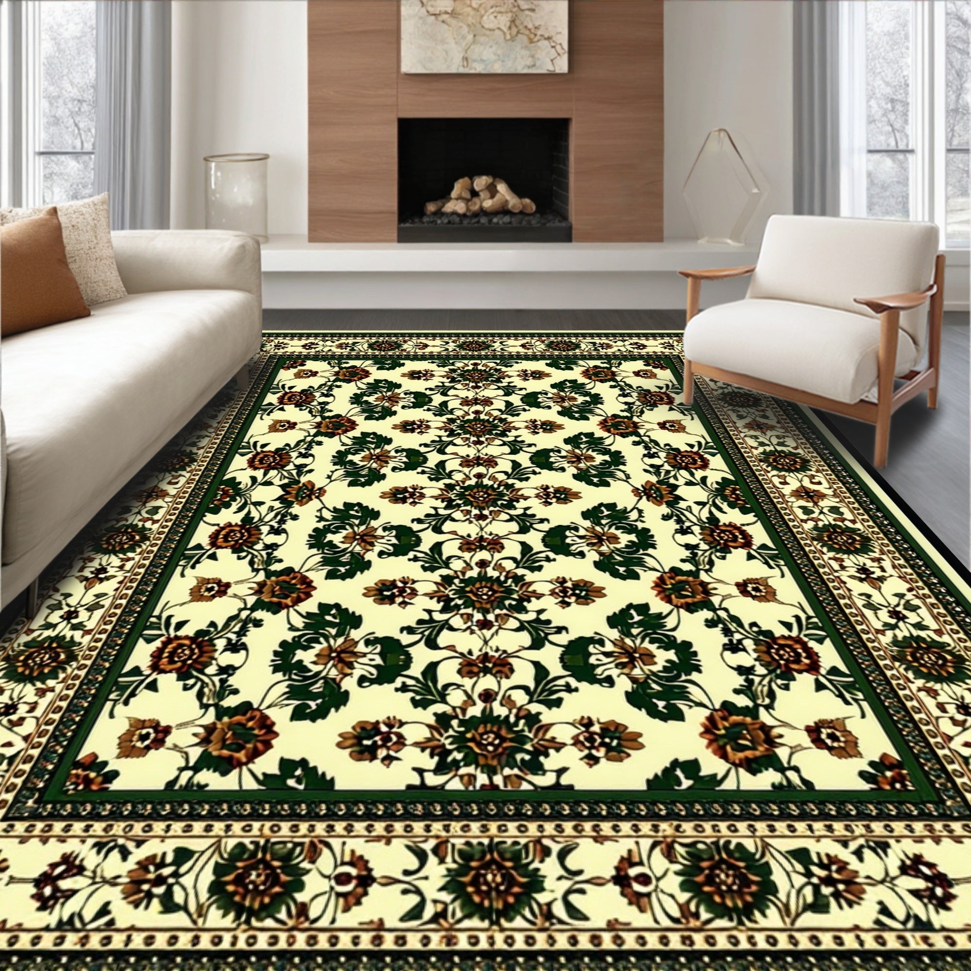 Distressed Green and(Beige) - ODIKA