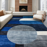Abstract Circle Carpet(Blue)