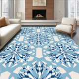Crystalline Hexagon Mosaic Luxurious Statement (Blue)