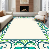 Art Nouveau Inspired Vinework and Stylized Petal Arrangement (Teal) - ODIKA