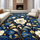 Luxe Golden Floral Accents(Blue)