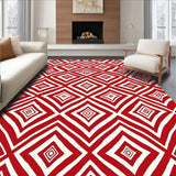 Boho Interlocking Chevron with Inspired Details (Red)