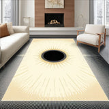 Sunset Vista Reversible Patio in Beige and Black(Beige)